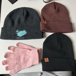 winter hats and gloves